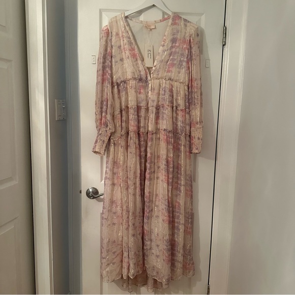 NWT Rococo Sand Metallic Etre Maxi Dress - Picture 5 of 8